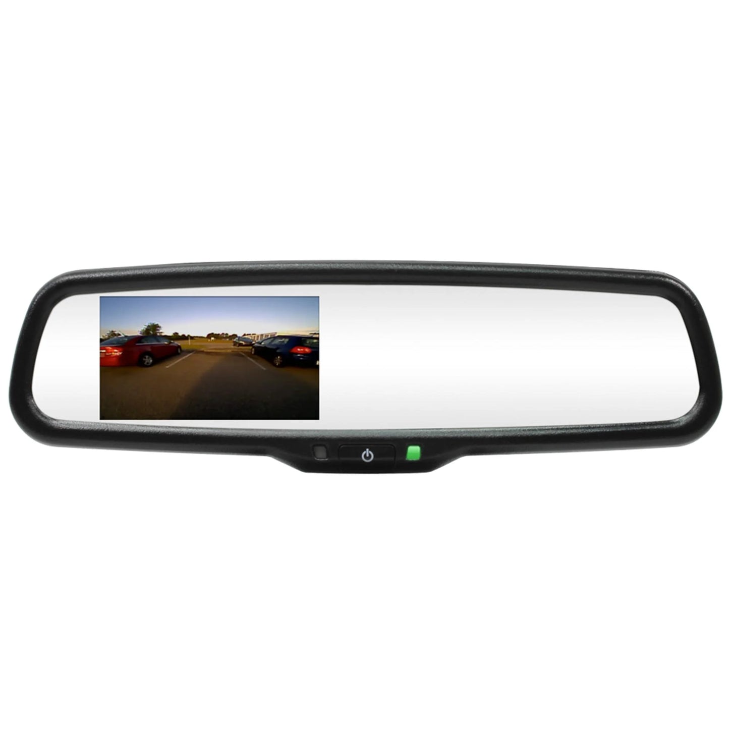 & 4.3" Mirror inputs Rearview Two Video Quick-touch with Rostra LCD 250-8240