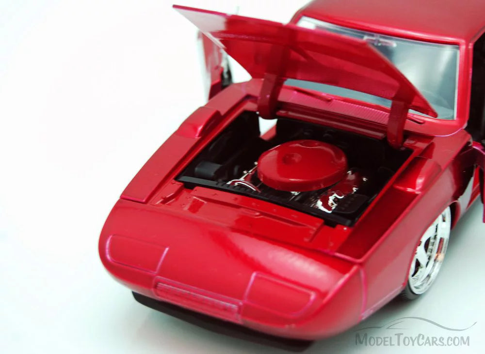 & Jada Furious "Fast Movie Charger Car Model 1/24 Diecast 1969 7" Daytona Red Dodge by (2015)