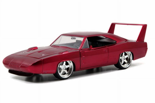 & Jada Furious "Fast Movie Charger Car Model 1/24 Diecast 1969 7" Daytona Red Dodge by (2015)