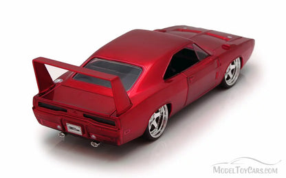 & Jada Furious "Fast Movie Charger Car Model 1/24 Diecast 1969 7" Daytona Red Dodge by (2015)