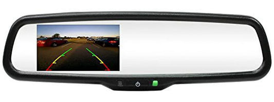 & 4.3" Mirror inputs Rearview Two Video Quick-touch with Rostra LCD 250-8240